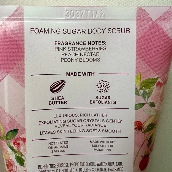 Bath & Body Works Gingham Gorgeous Body Wash Gift Set Floral Strawberry Peach - Picture 5 of 5